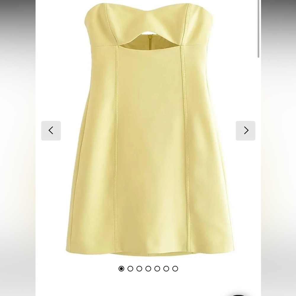 Yellow mini dress XS